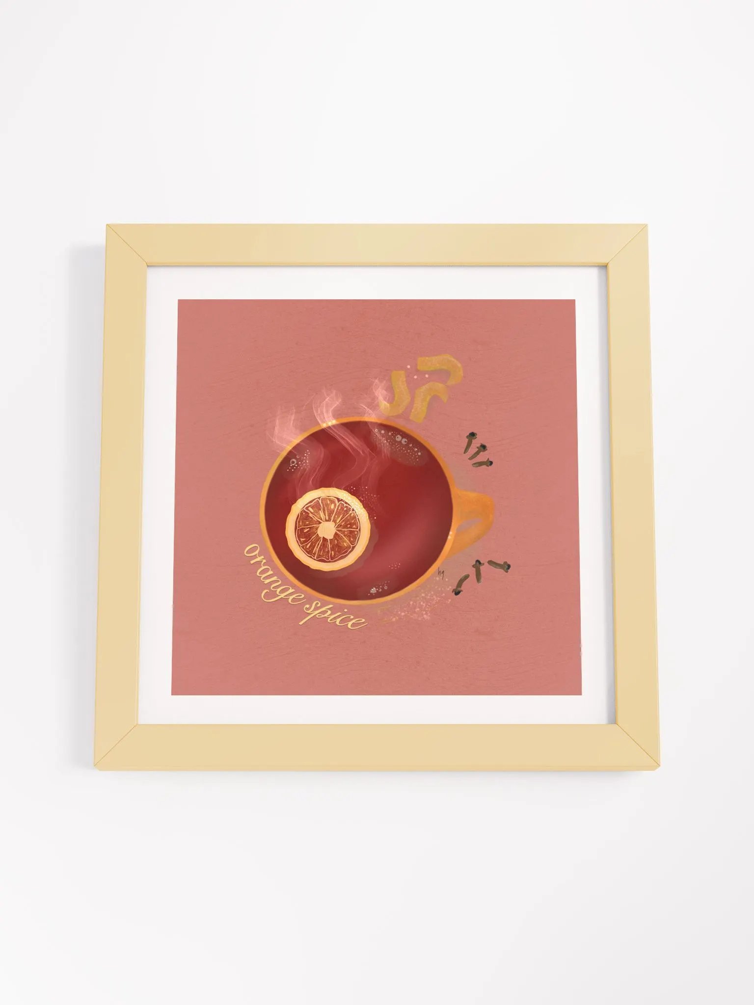 Orange Spice Hebal Tea Framed Poster product image (4)