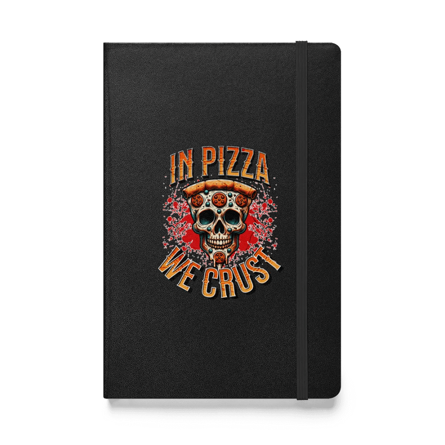 In Pizza We Crust Skull Hardcover Journal product image (1)