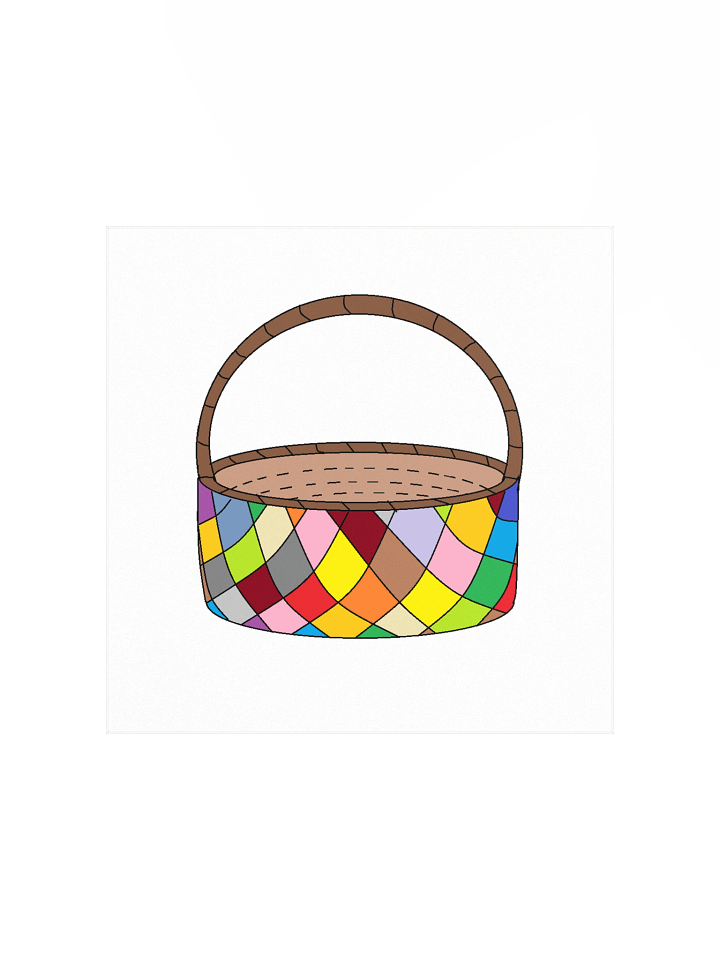 Patchwork Quilt Basket Poster product image (2)