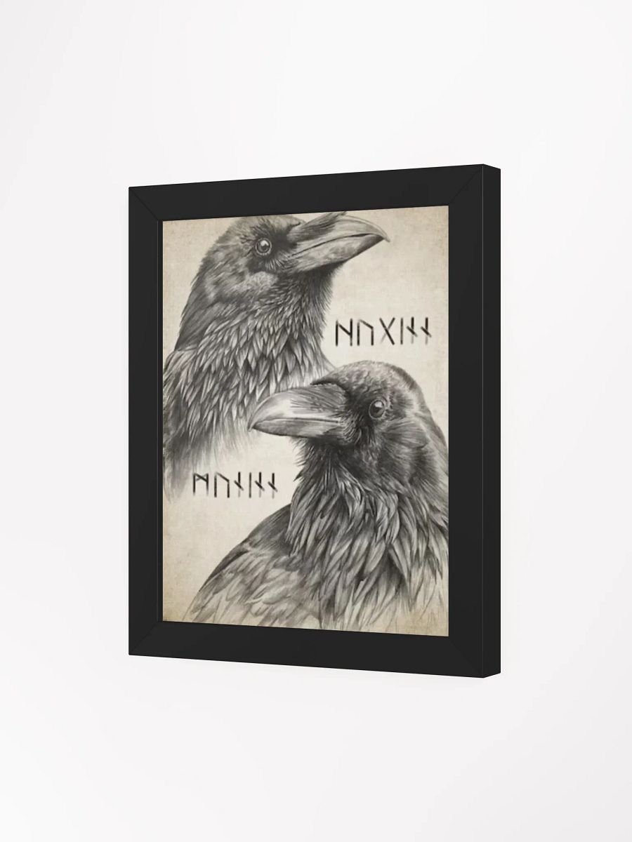 “Eyes of the Allfather: Huginn & Muninn Raven Runes Print” product image (27)