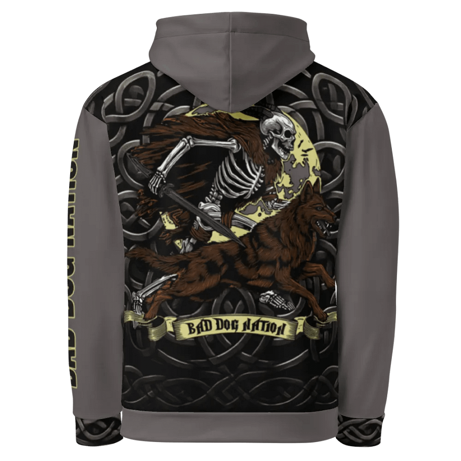 Skeleton Warrior - Adult All-Over Print Unisex Hoodie product image (1)