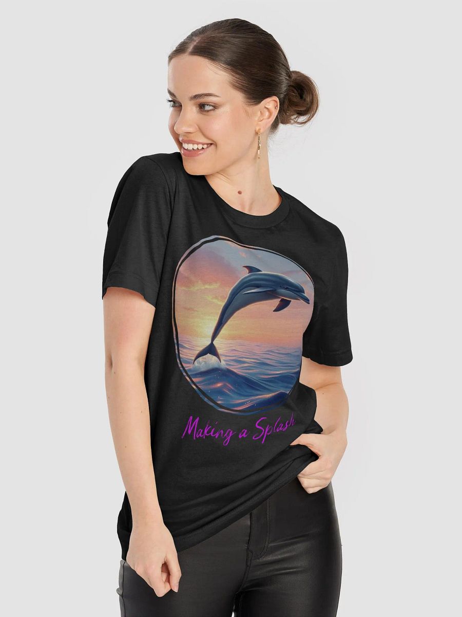 "Making a Splash" Dolphin t-shirt product image (8)
