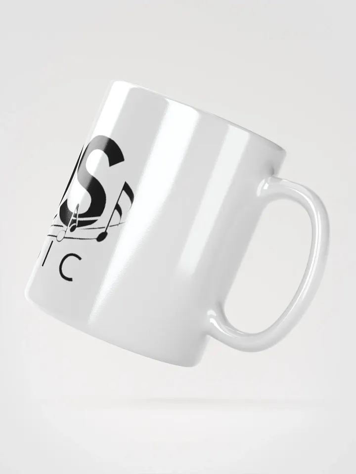 TDS Music White Ceramic Mug with Music Note Logo - 11oz, 15oz, 20oz Coffee Cup product image (2)