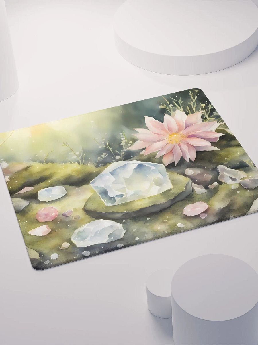 Crystals and Flowers on Moss, Gaming Mouse Pad, 2 Sizes product image (4)