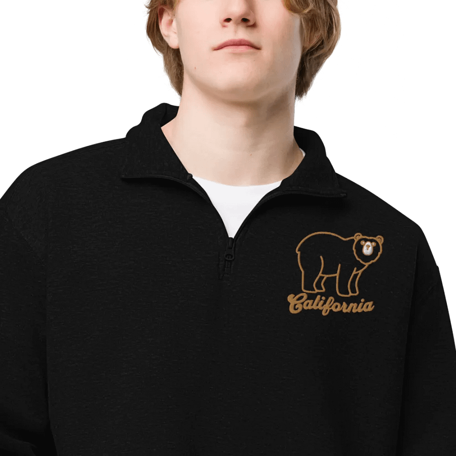 California Bear Left Side Embroidery Halp Zip product image (9)