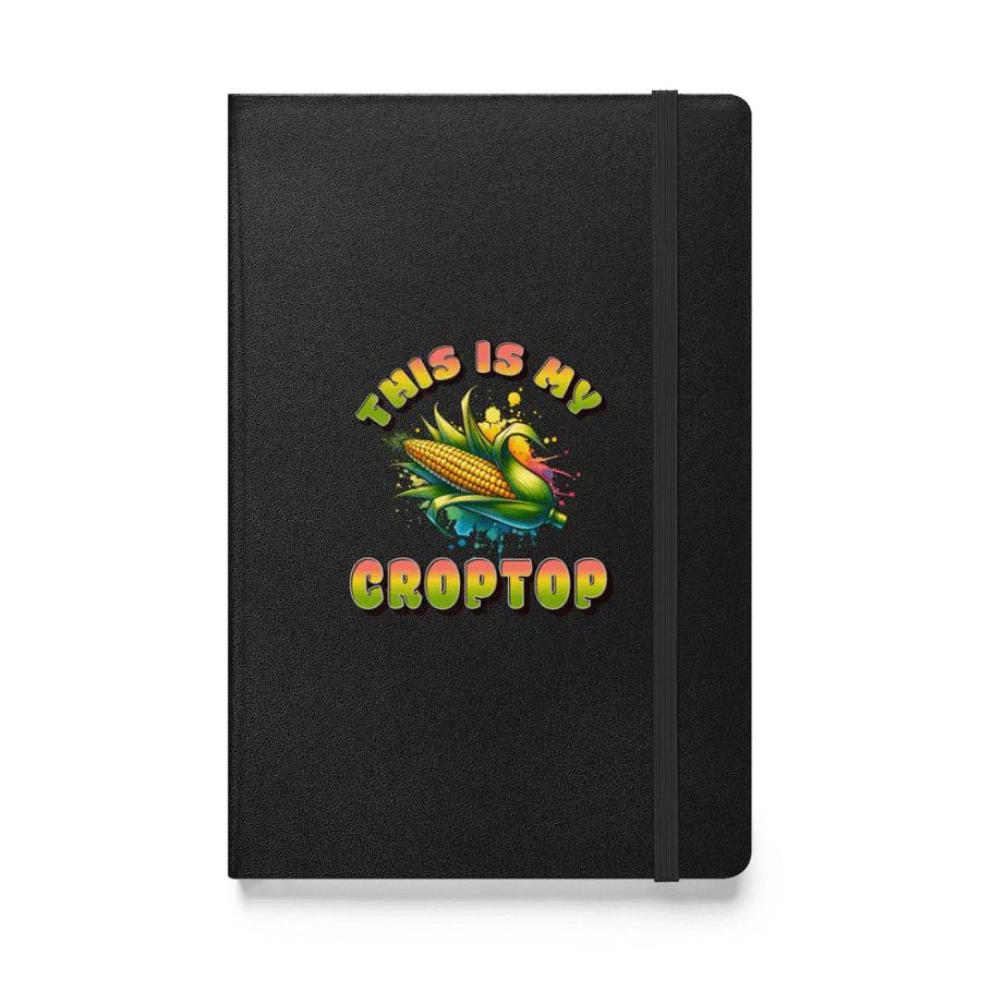 This Is My Crop Top Corn Hardcover Notebook product image (1)