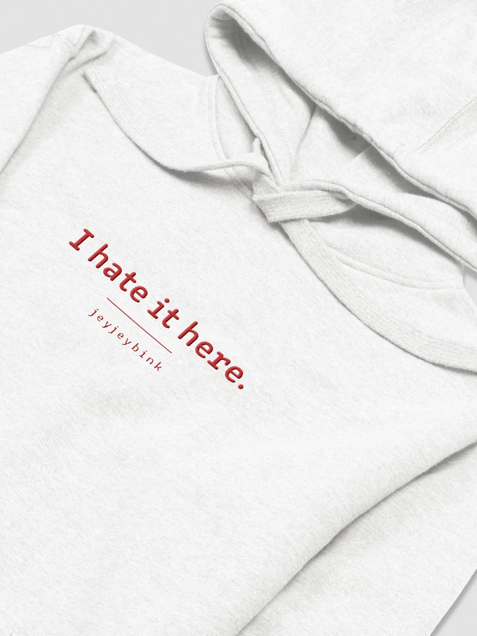 I hate it here - Embroidered hoody product image (25)