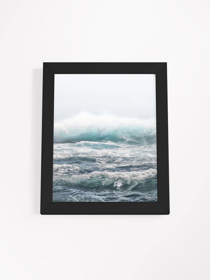 Misty Ocean Waves Framed Poster product image (1)