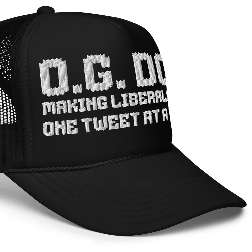 O.G. Don Making Liberals Cry One Tweet At A Time 3-D Embroidered Trucker Hat product image (8)