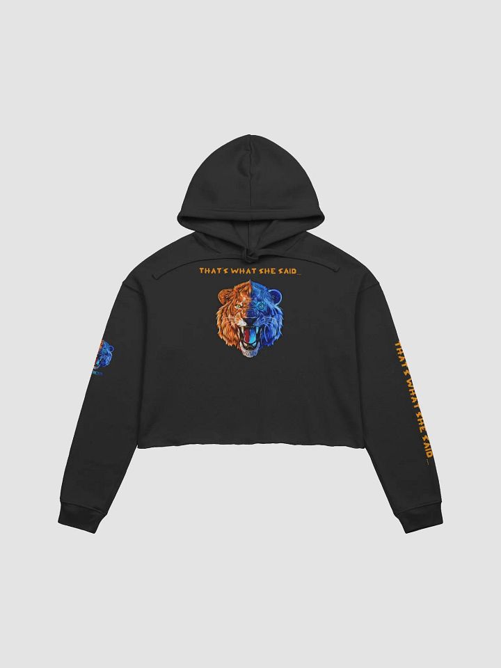 Bella+Canvas Fleece Crop Hoodie with 