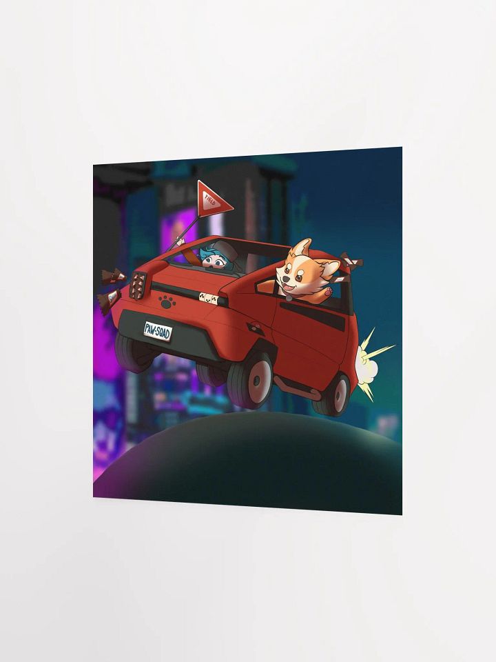 CYBERPUP PAWSQUAD UNFRAMED SQUARE POSTER product image (2)