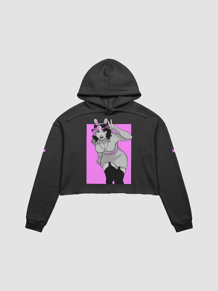 Bunny Swii Cropped Hoodie Pink product image (1)