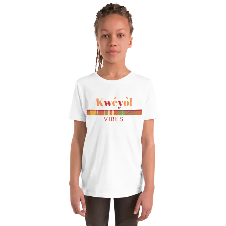 Kwéyòl Vibes Youth T-Shirt product image (86)