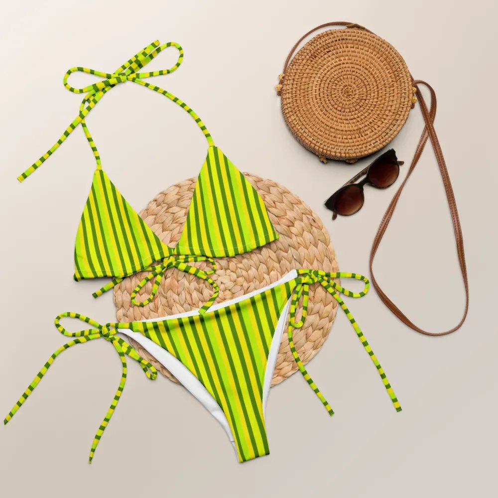 Reclaimed Key Lime Harmony String Bikini product image (5)