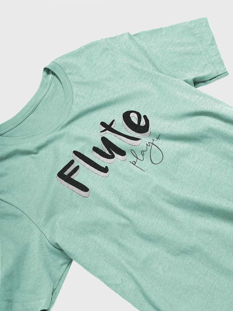 3D Flute Player Typography T-Shirt - Unisex product image (5)