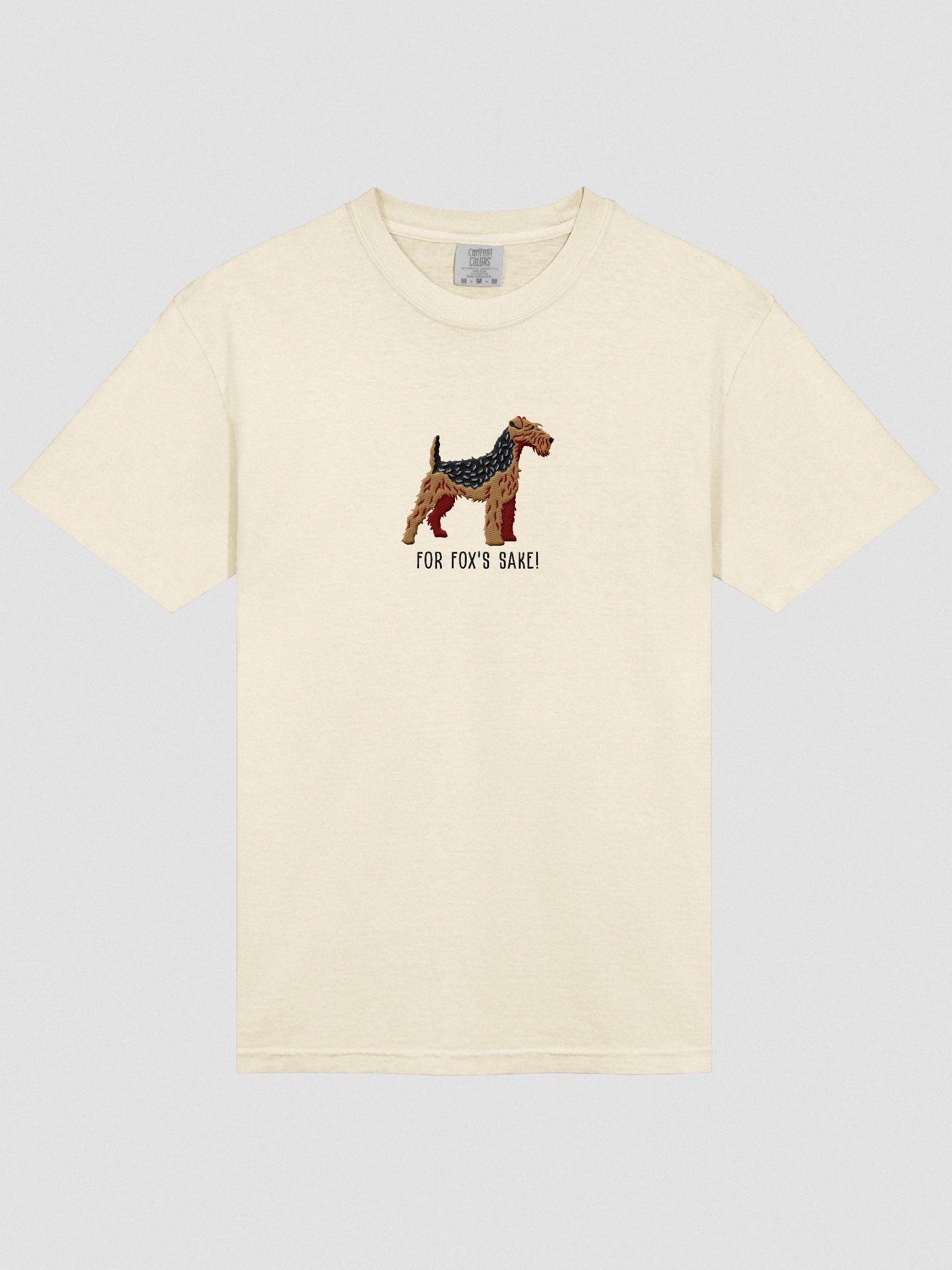 For Fox's Sake! T-Shirt(Embroidered) of a Welsh Terrier(Black & Tan) product image (6)