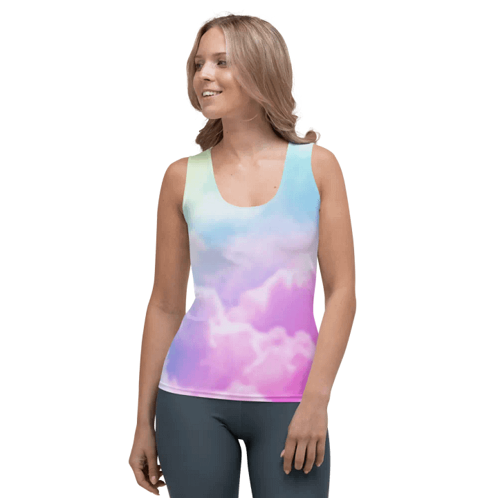 Blur cloud rainbow Design Tank Top - V7 product image (1)