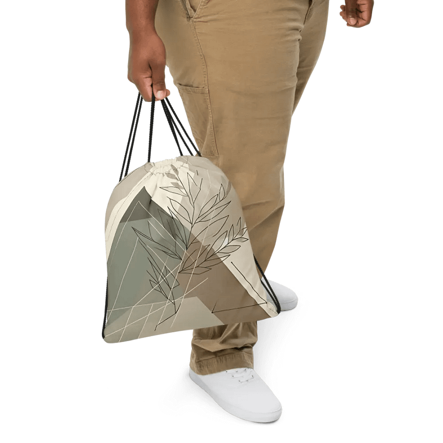 Leafline Elegance Drawstring bag product image (5)