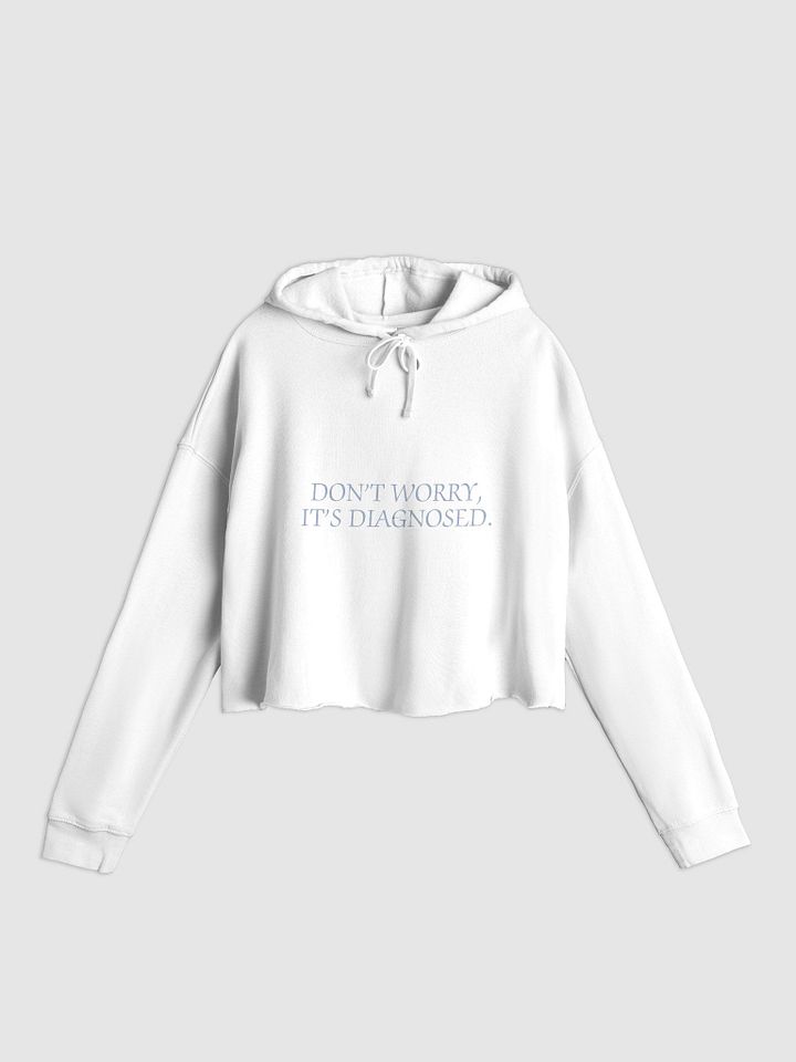 DW, IT'S DIAGNOSED. (#A5B6D1) lightweight cropped hoodie product image (7)