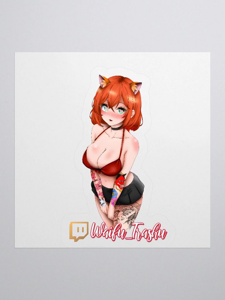 Red-Haired Anime Waifu Kiss Cut Stickers product image (4)