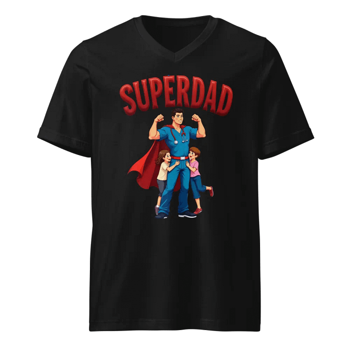 Superdad Medical Hero V-Neck Tee product image (1)