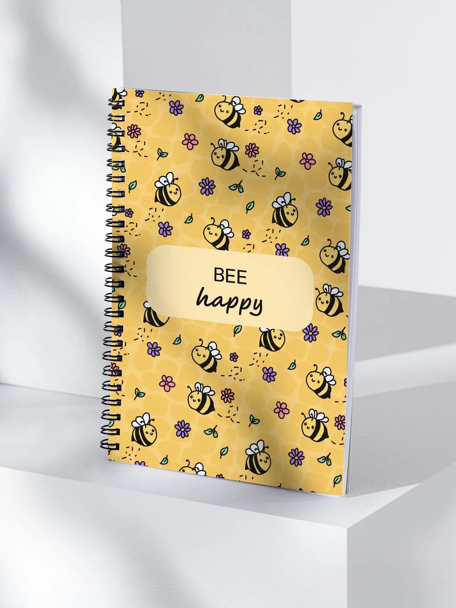 BEE Happy Spiral Notebook product image (4)