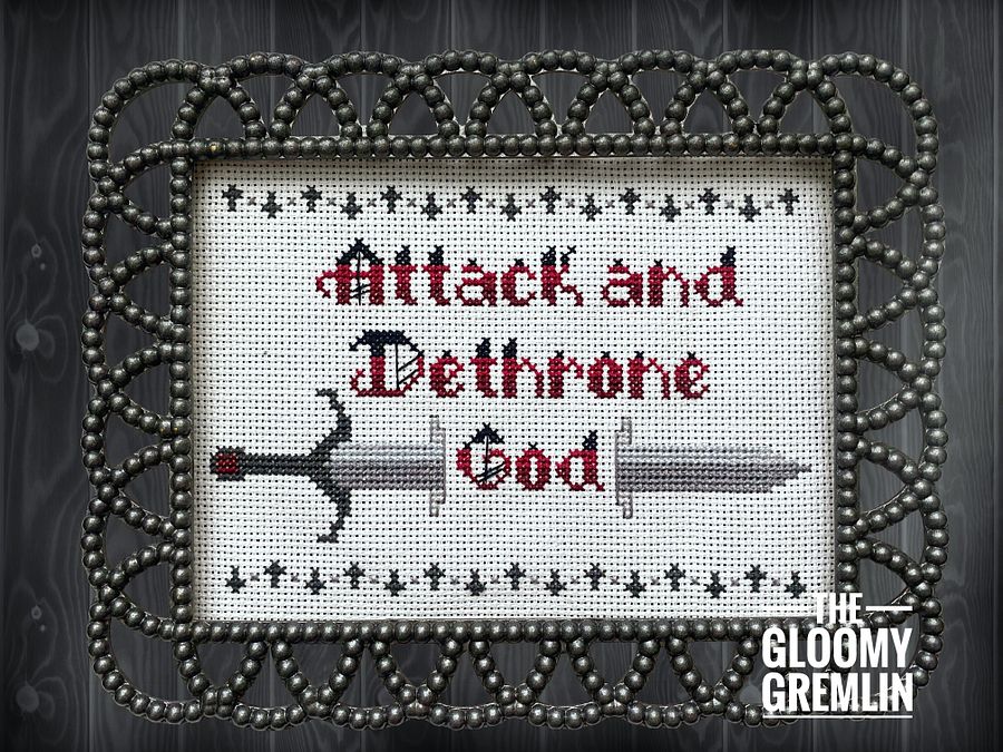 Attack & Dethrone God - Cross Stitch Pattern Pack product image (2)