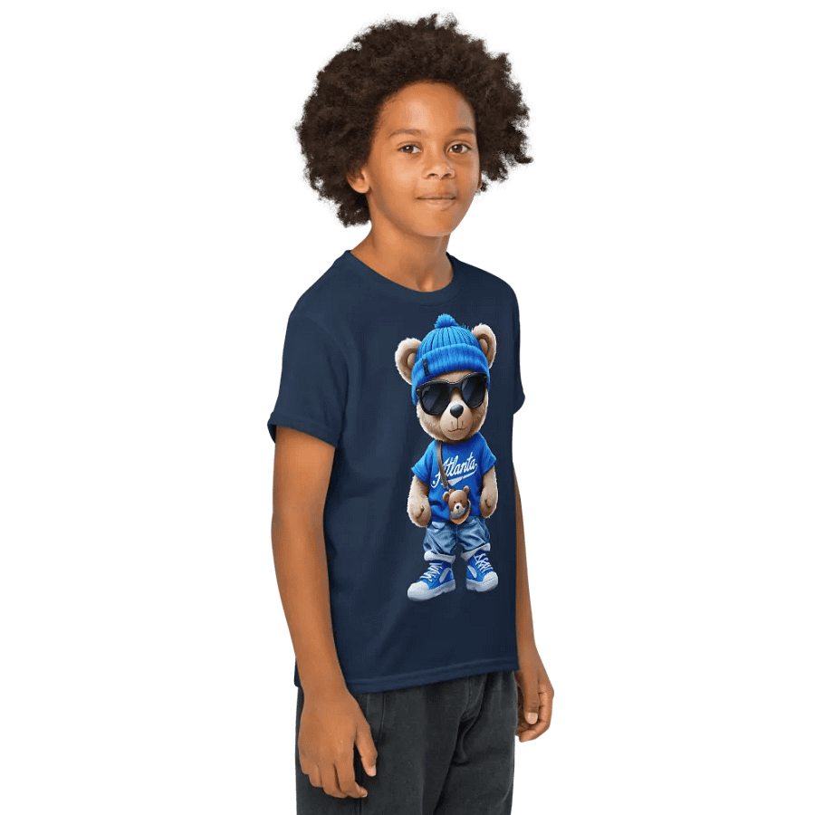 Cool Atlanta Teddy Bear Youth Tee product image (13)