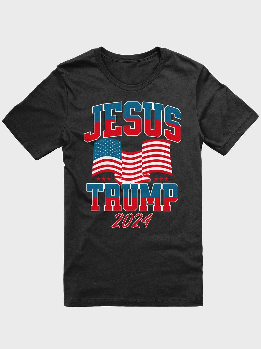 VOTE JESUS AND TRUMP 2024 MAGA MAKE AMERICA GODLY AGAIN PRESIDENTIAL ELECTION CHRISTIANITY FAITH UNISEX T-SHIRT product image (1)
