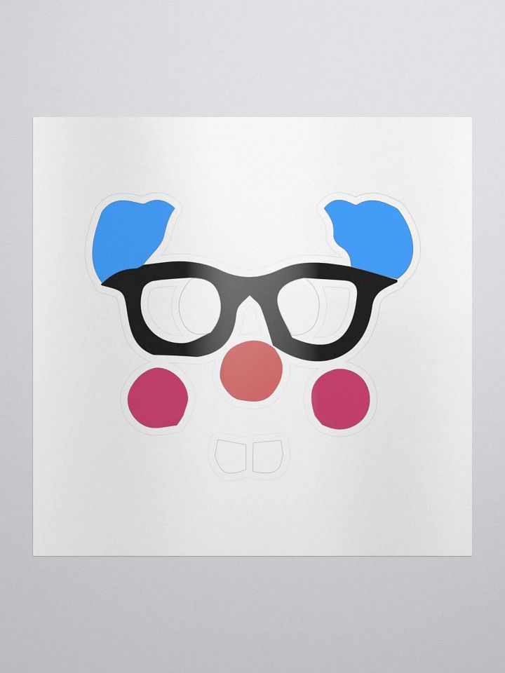 Nerd Clown Sticker product image (1)