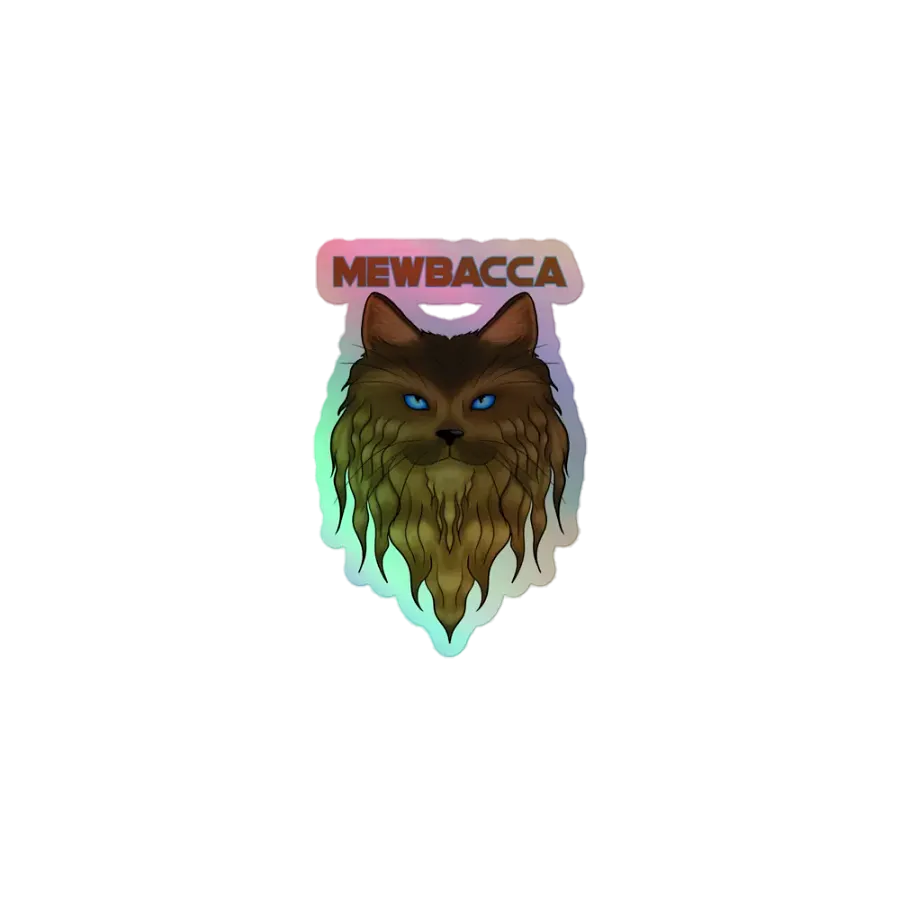 Mewbacca Holo Sticker product image (1)