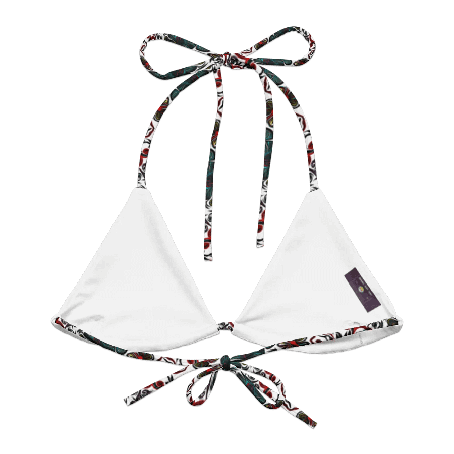 Mysterious Flowers | Recycled Padded String Bikini Top product image (7)