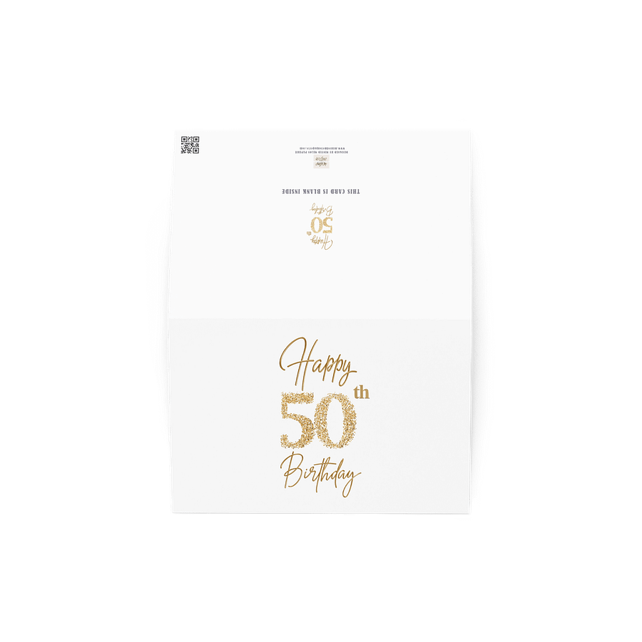 Gold Glitter Happy 50th Birthday product image (3)