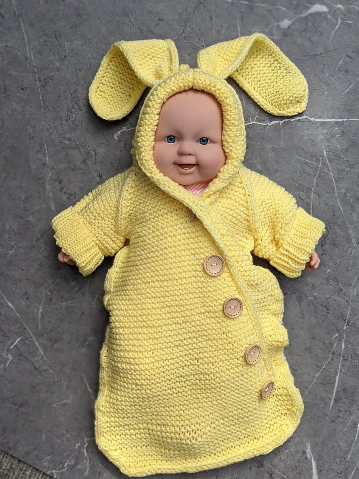 Baby Sleep Sack / Baby Cocoon Knitting Pattern product image (2)