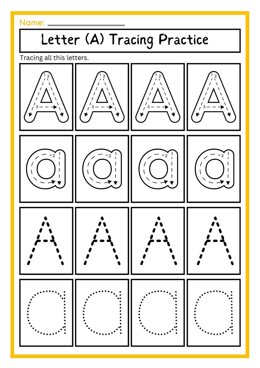 Kindergarten Letter Tracing Worksheets product image (1)