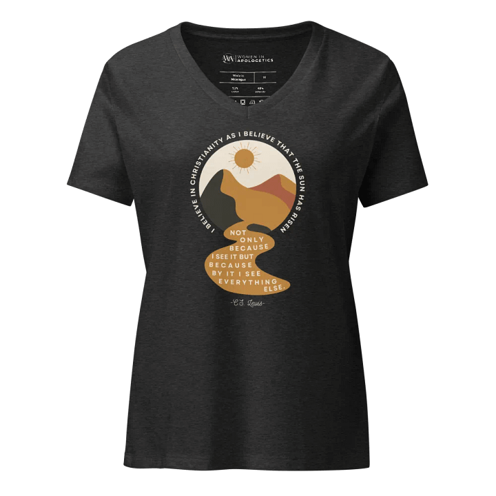 I Believe in Christianity C.S. Lewis Quote V-Neck T-Shirt product image (1)
