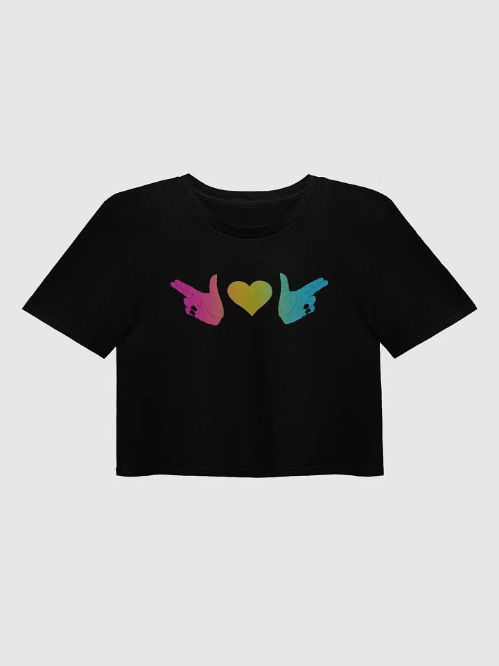 Finger Guns (pan flag) Crop Top product image (5)