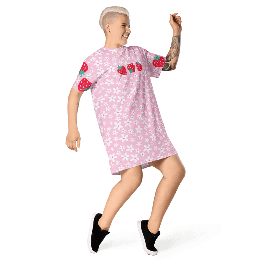 Strawberry Fields Forever T-Shirt Dress product image (8)
