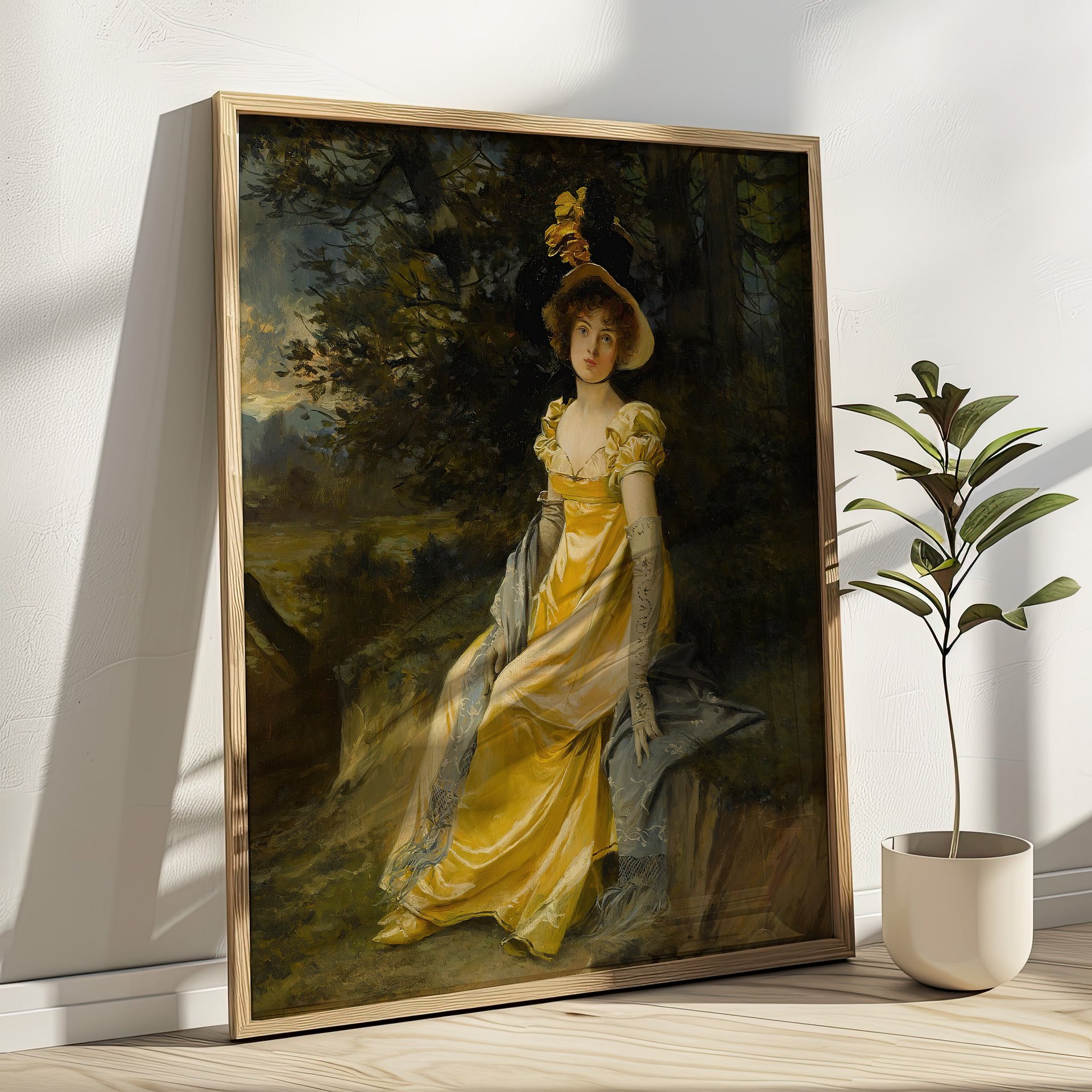 Yellow& Emerald Green Vintage Gallery Wall Set of 9 DIGITAL Prints product image (9)