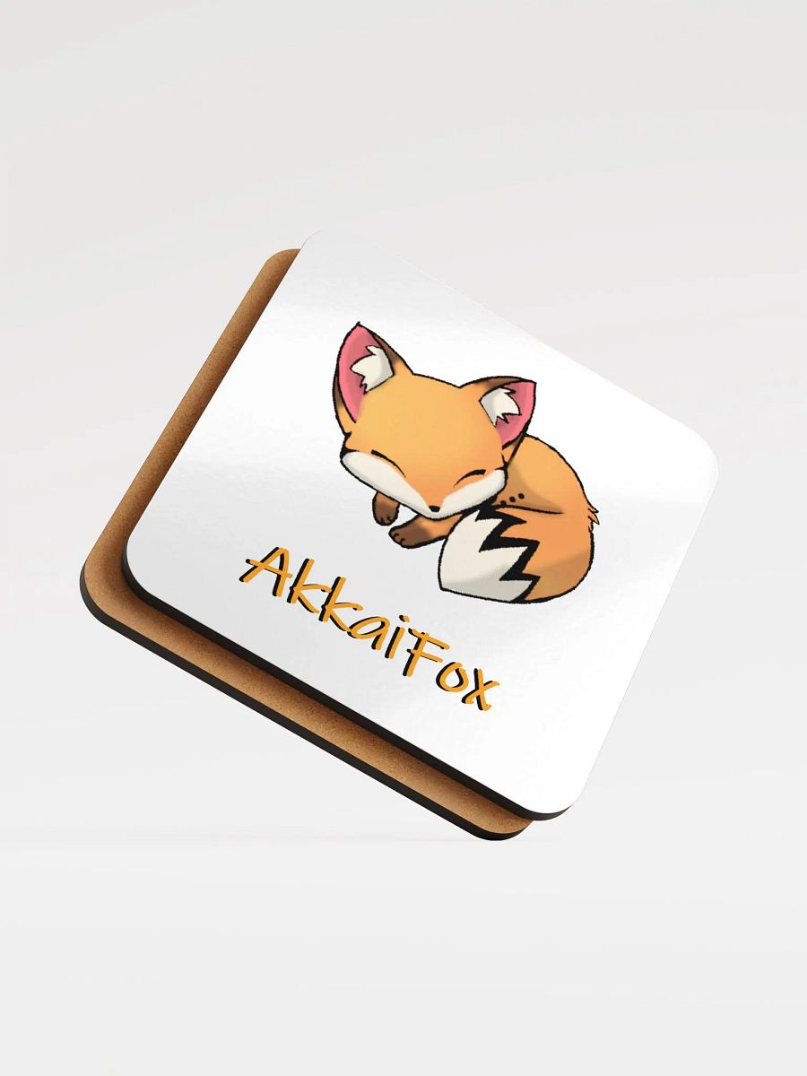 Sleepy Fox Corked Coaster product image (5)