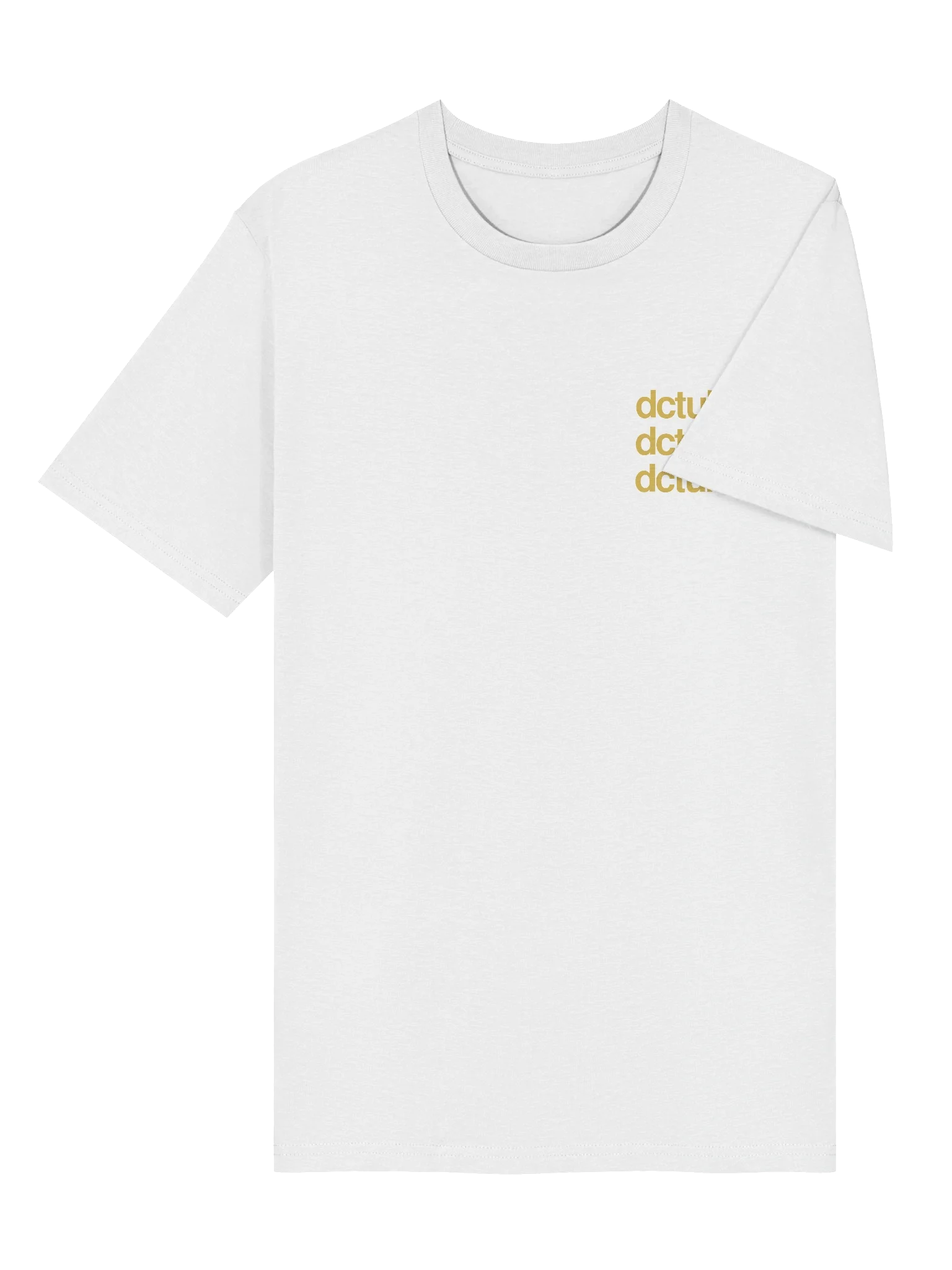 DCTUK White Gold Organic T-Shirt product image (6)