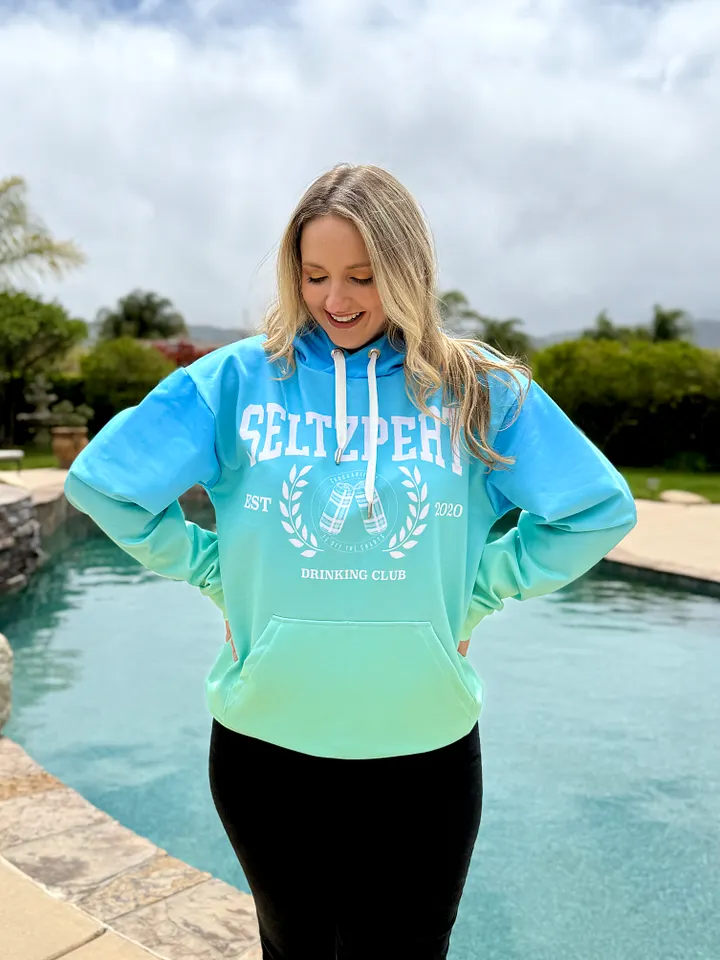 Seltzpert Drinking Club Hoodie Blue Lagoon product image (2)