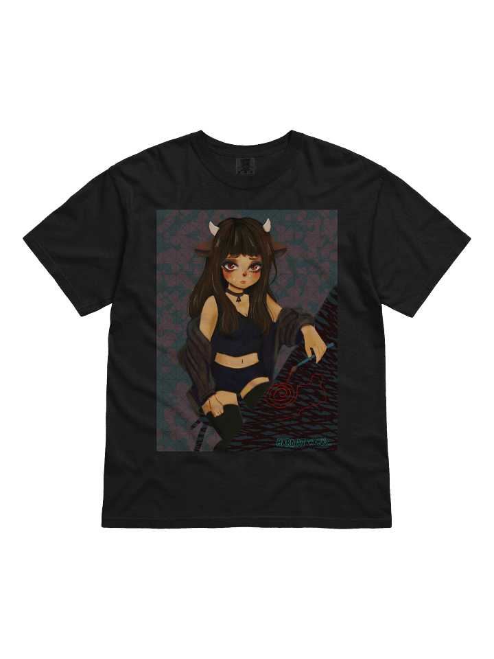Struggling Aritst Cow-Girl Anime T-Shirt product image (1)