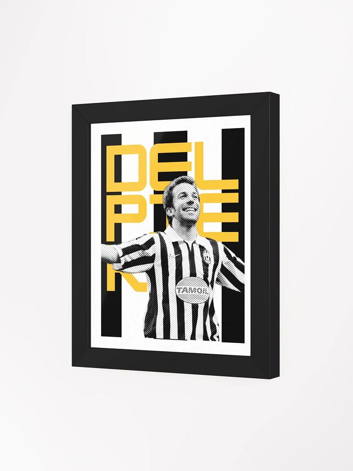 Alessandro Del Piero BW Juventus Name Art Framed Print product image (1)