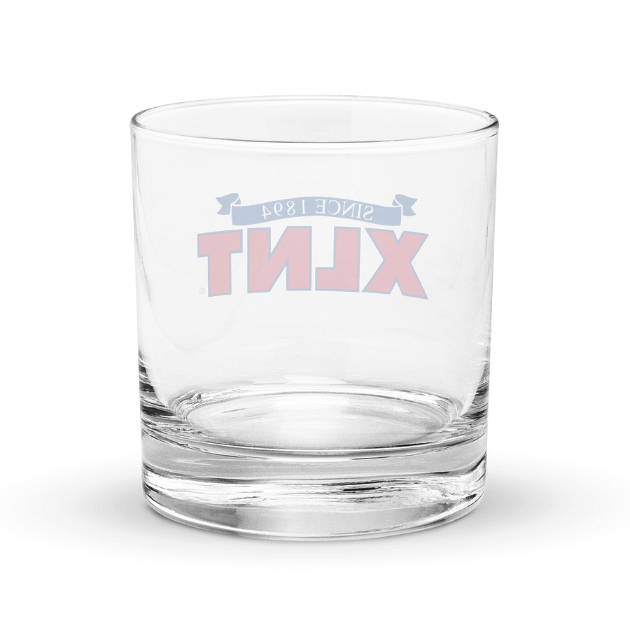 XLNT Foods Logo Rocks Glass product image (4)