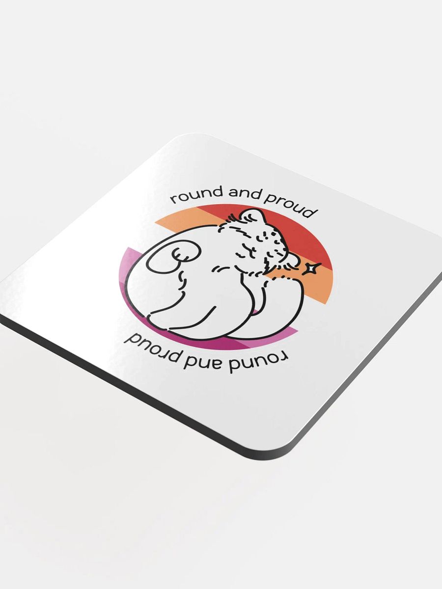 Round and Proud Manul Lesbian Version - Coaster product image (4)