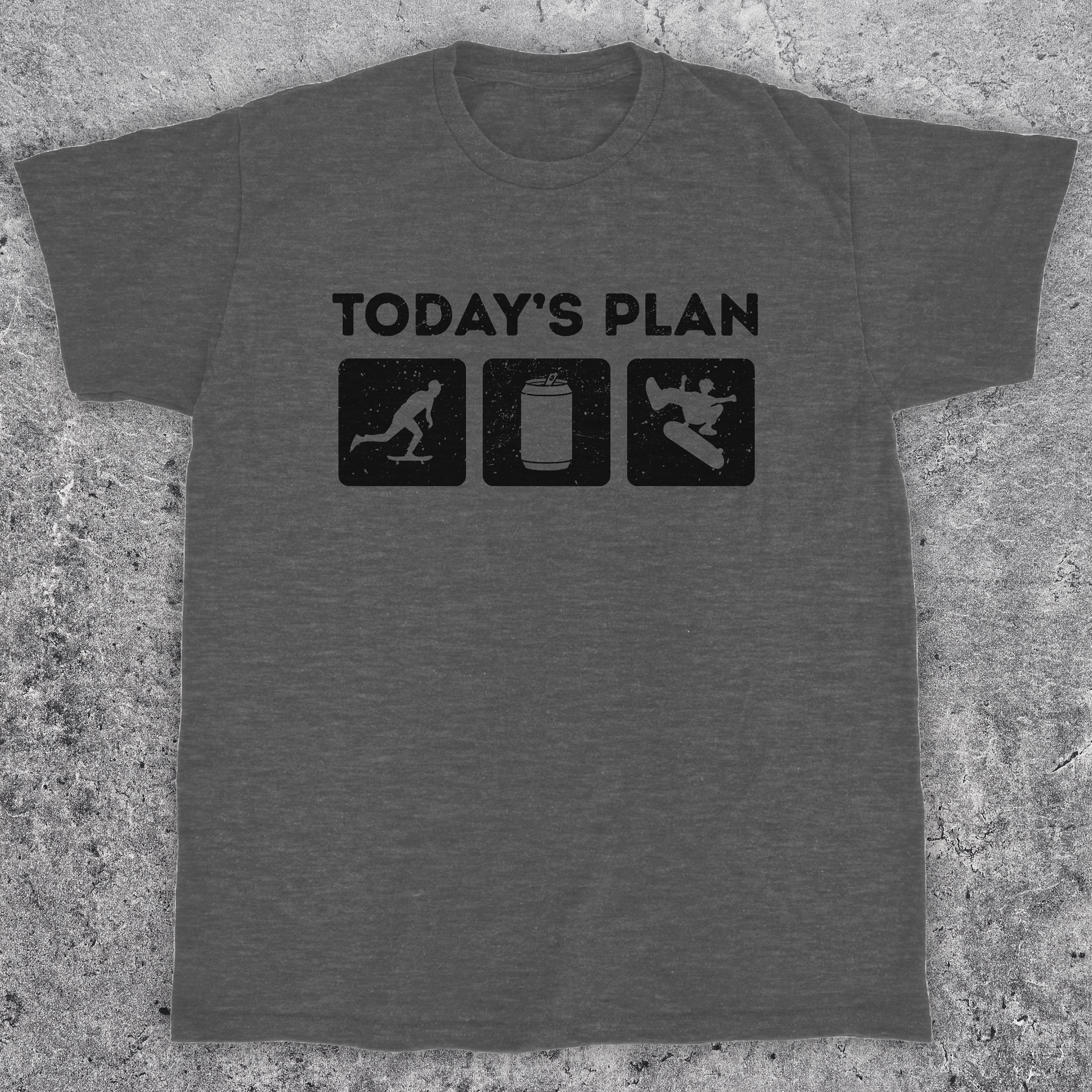 Today's plan, Funny Skate t-shirt, Unisex product image (1)