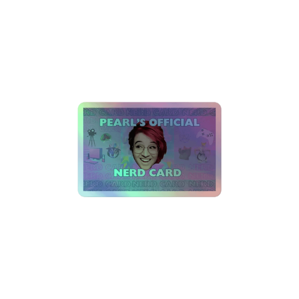 Pearl's Official Nerd Card (Sticker) product image (1)