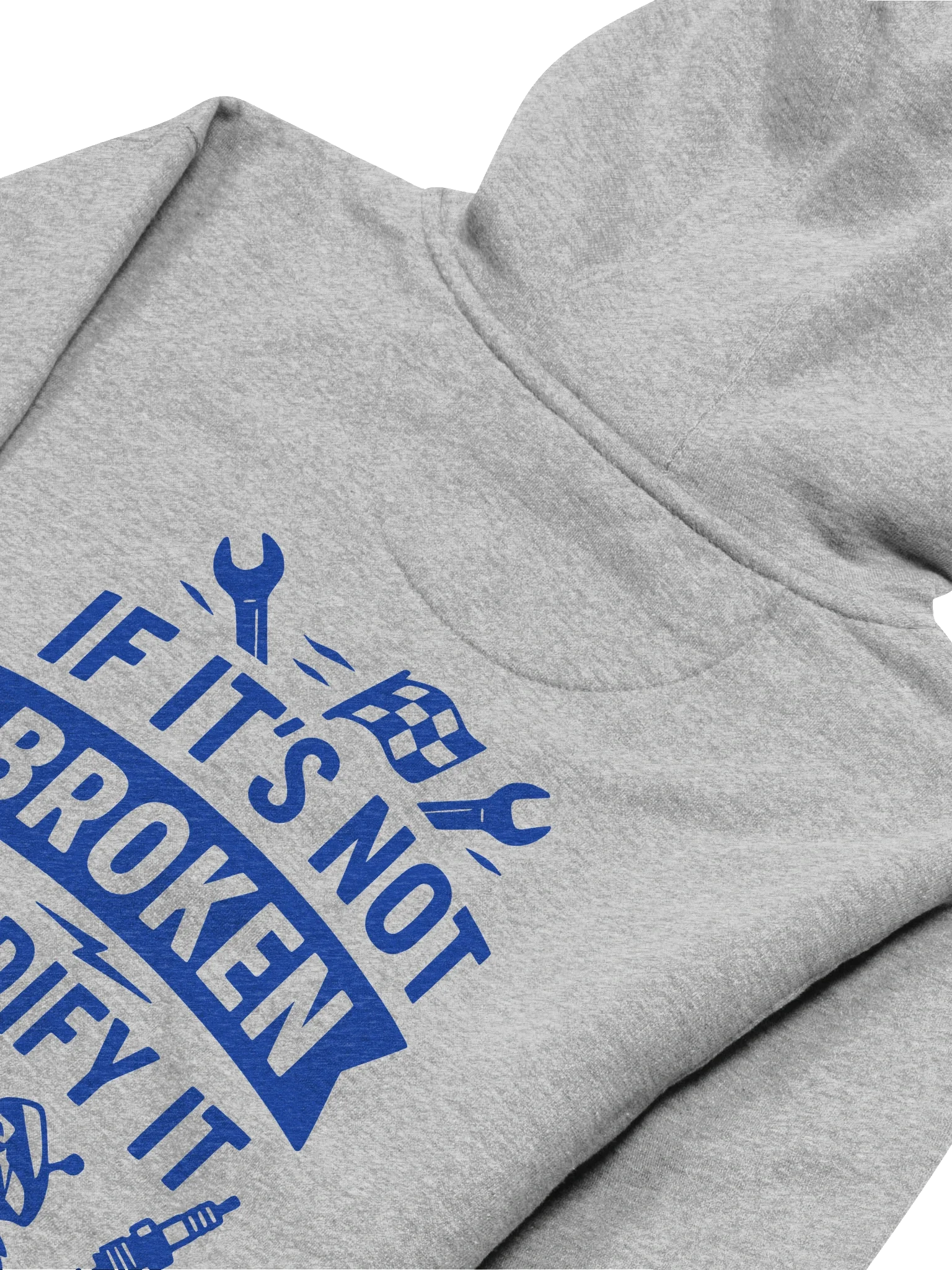 If Its Not Broken, Grey Hoodie product image (4)