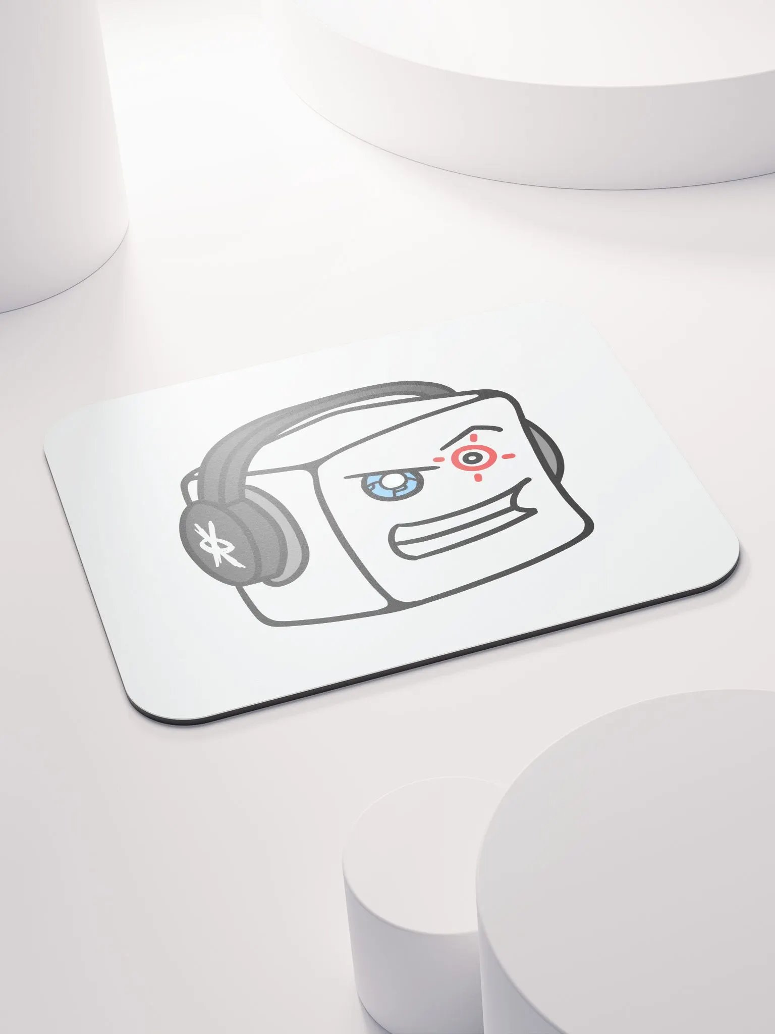 White Aim Mousepad product image (3)